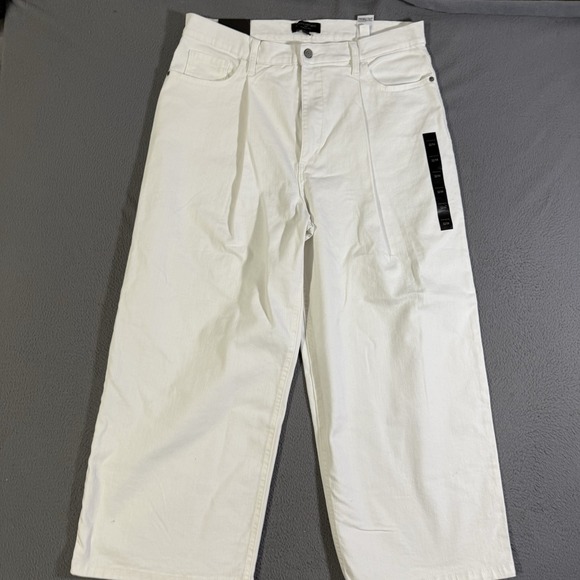 Banana Republic Denim - Banana Republic‎ Jeans Womens 32/14 Wide-Leg Crop Baggy White Denim